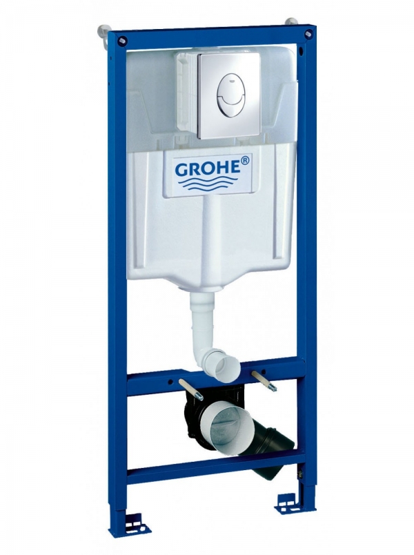Системаинсталяции для унитазов GROHE Rapid SL 38721001   3в1 с кнопкой смыва