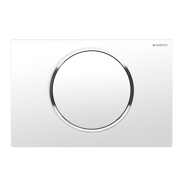 Смывная клавиша Geberit Sigma10, белый/хром глянцевый 115.758.KJ.5