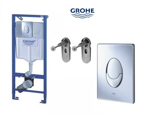 Системаинсталяции для унитазов GROHE Rapid SL 38721001   3в1 с кнопкой смыва