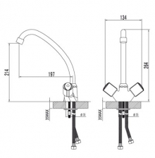 Смеситель для кухни MERKADO LM2304C