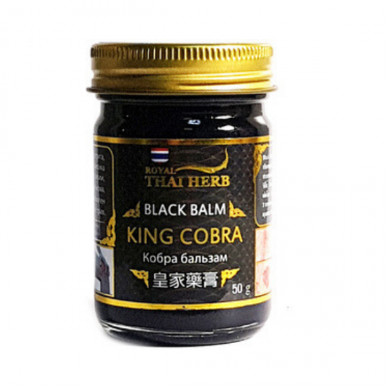 Тайский черный травяной бальзам с ядом королевской кобры Thai Herb